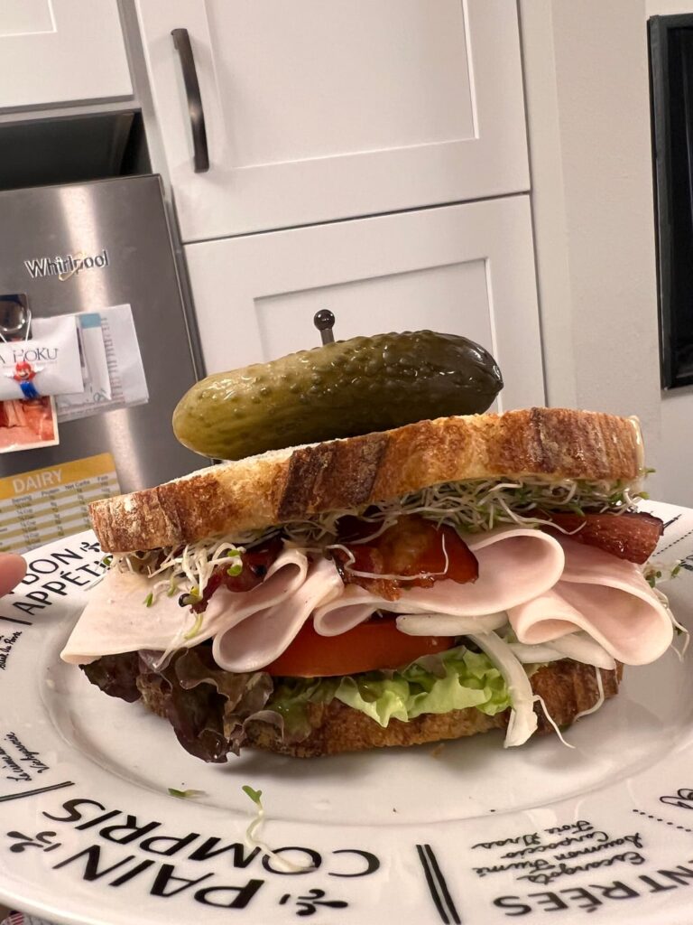 This is probably the most beautiful sandwich I’ve ever made