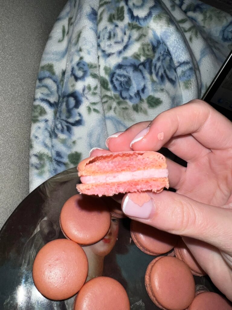 My macarons look great but then when I bite into them they are hallow-ish and crunchy/flaky. What am I doing wrong? My macarons look great but then when I bite into them they are hallow-ish and crunchy/flaky. What am I doing wrong?