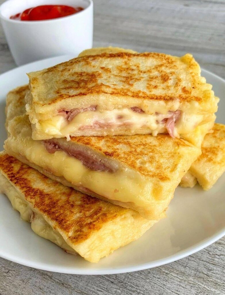 Nothing beats a crispy, cheesy grilled sandwich like this one pure comfort food right here.