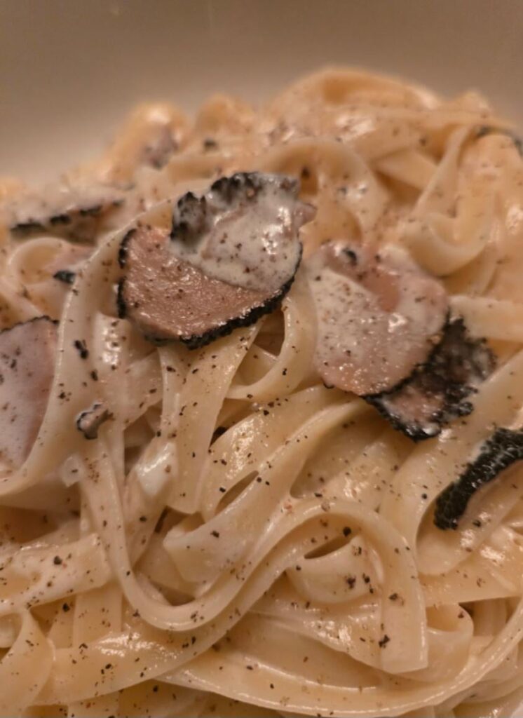 Truffle Pasta With Parmesan and Manchego