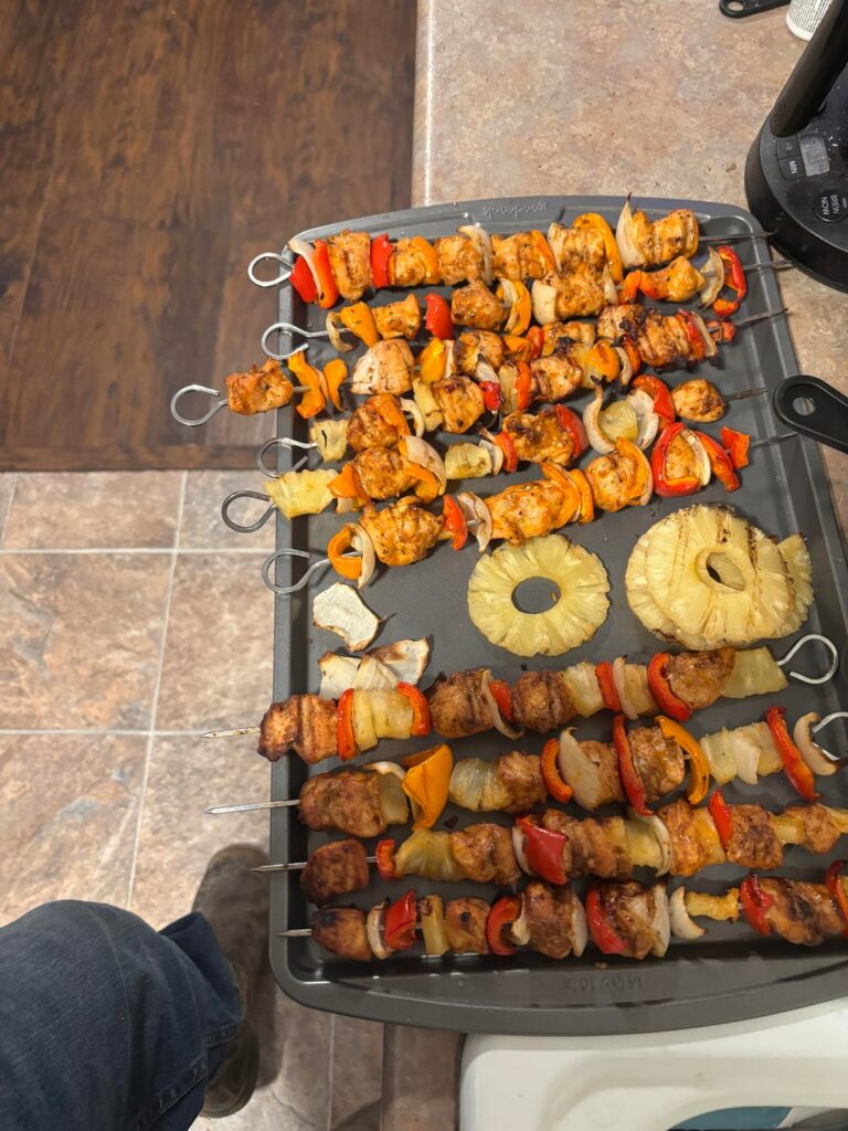 My first time making kebabs on a Traeger