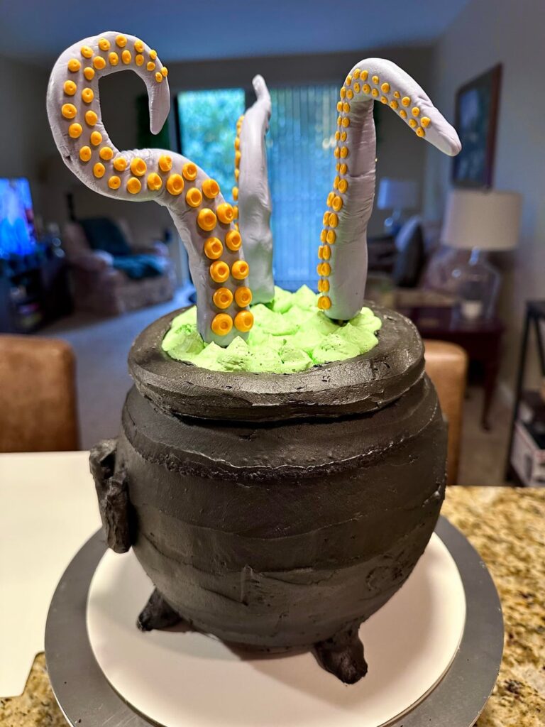 Halloween Cauldron Cake! For a friend’s party