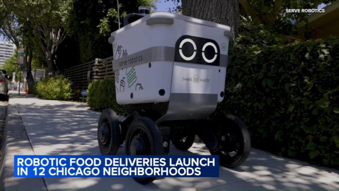 Uber Eats, Serve Robotics bring robot food delivery to some Chicago neighborhoods