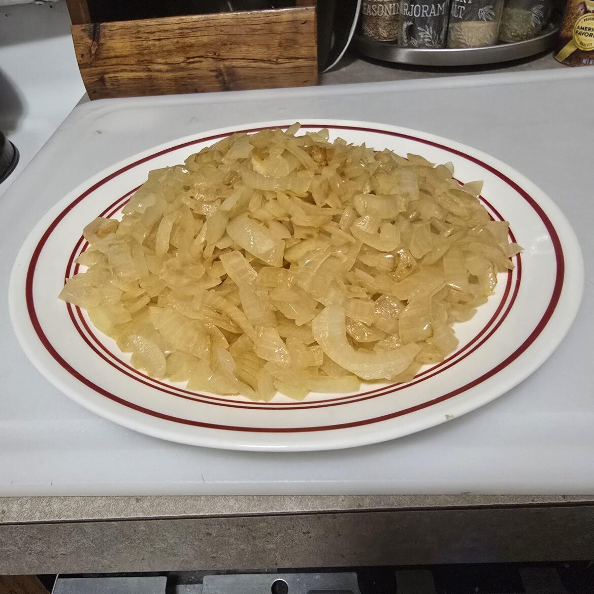 Time for lunch but prepping for dinner. Meatloaf!