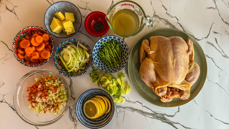 ingredients for julia child roast chicken
