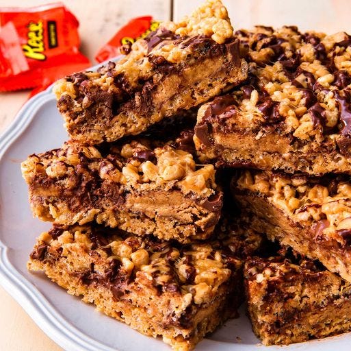 reese's stuffed rice krispies treats