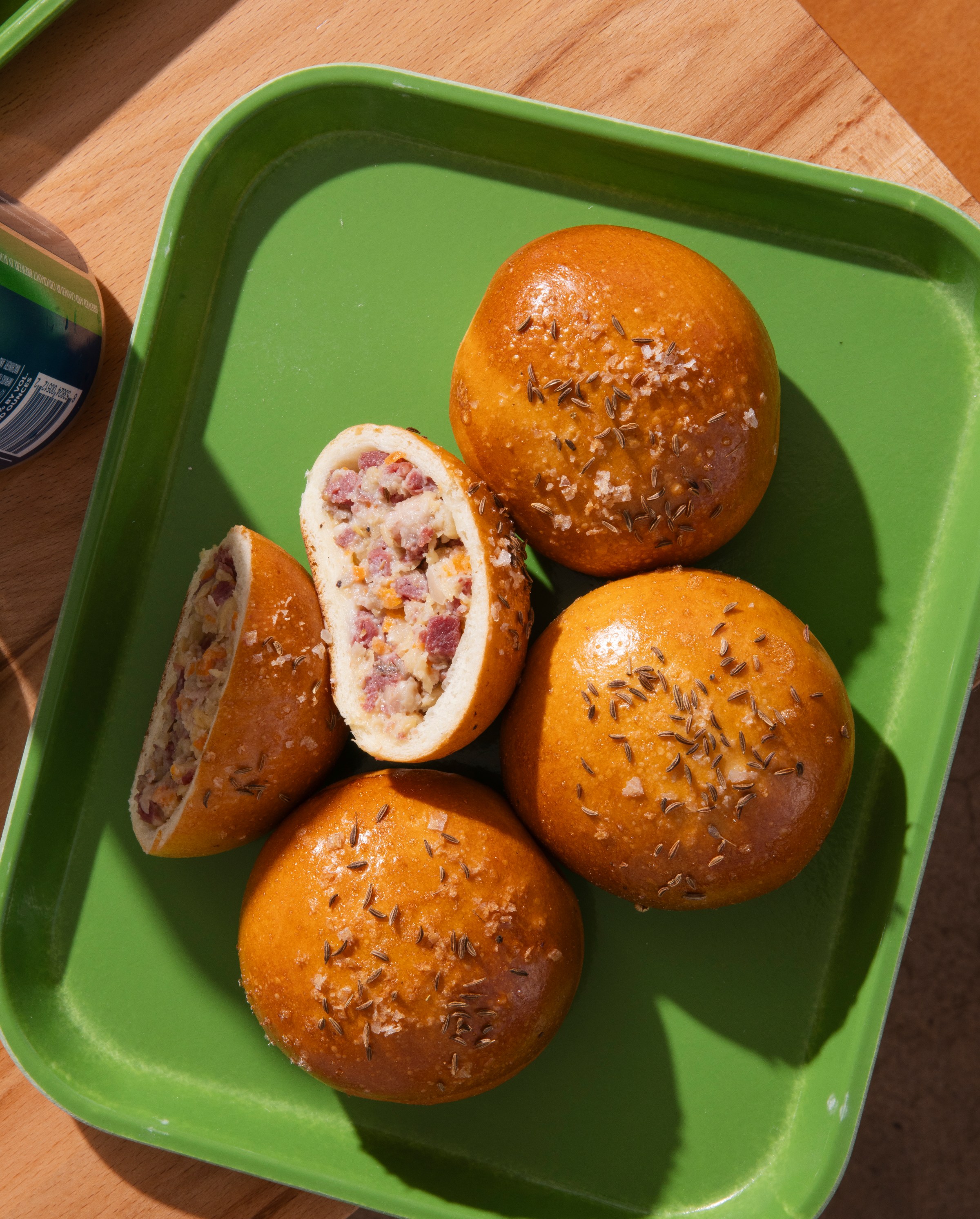 Reuben knishes at Dream Deli in Portland, Oregon.