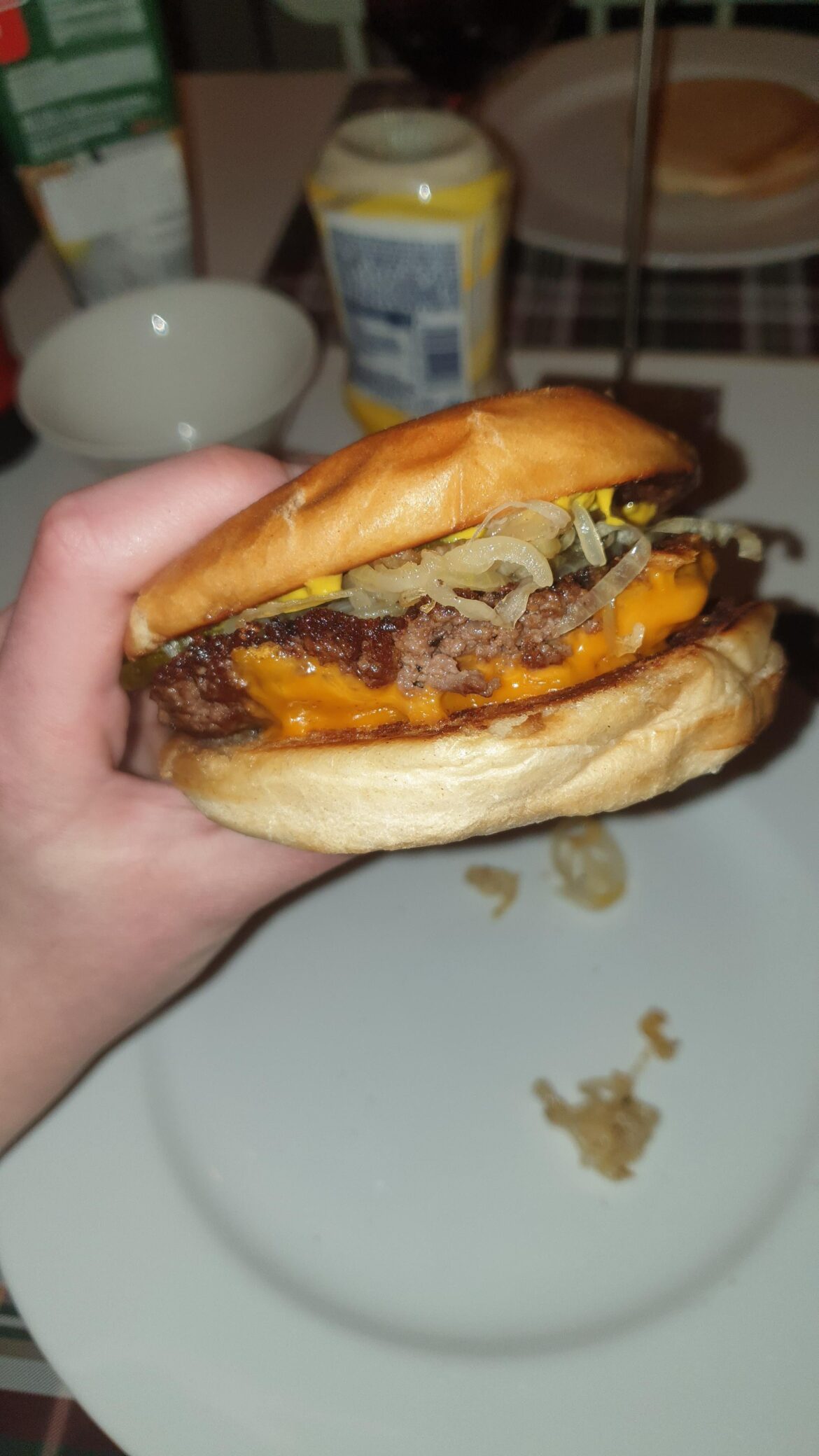 I made this amazing burger yesterday