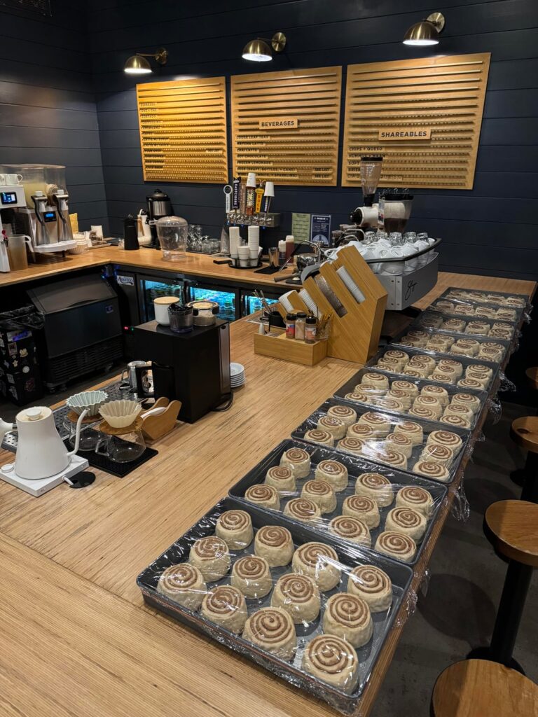 Made 108 cinnamon rolls for the coffee shop I work for