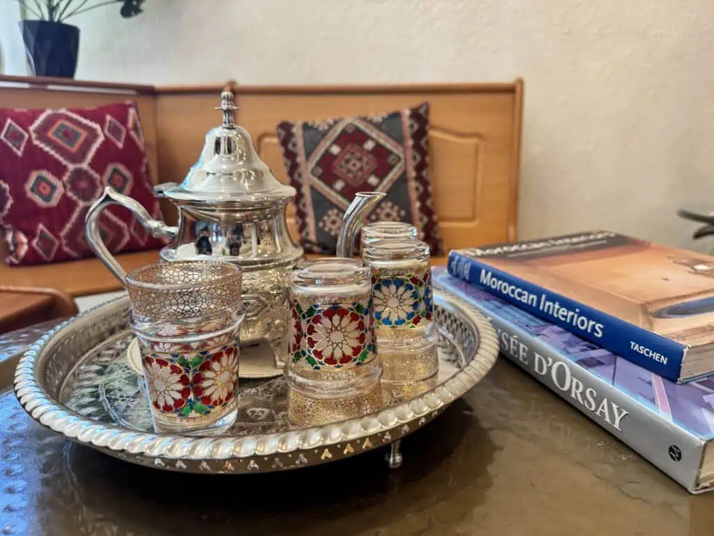 The interior of a cafe and wine bar