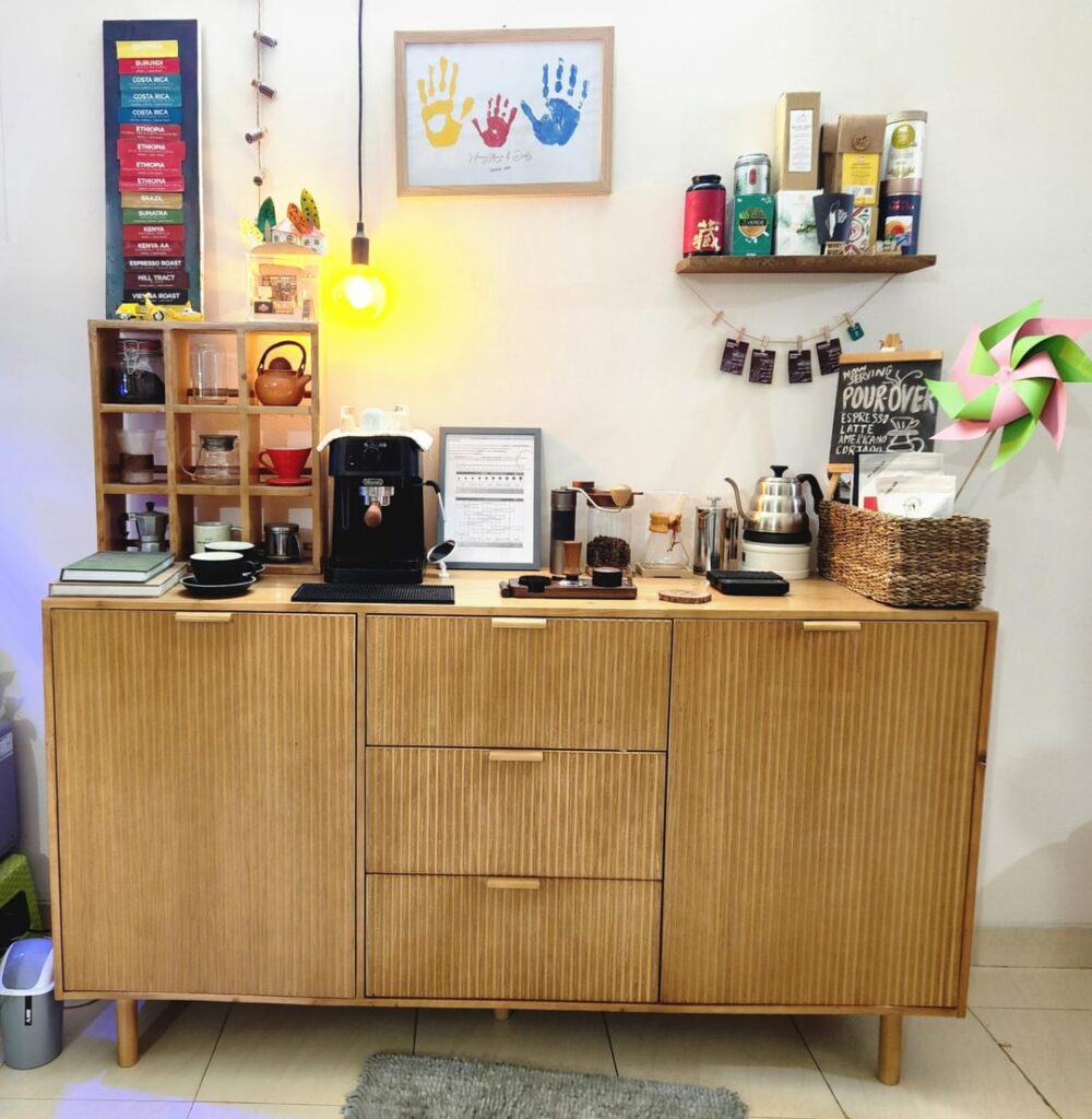 Add some high stools?