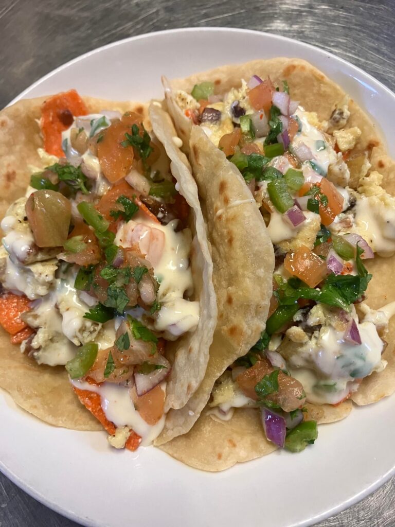 Migas tacos