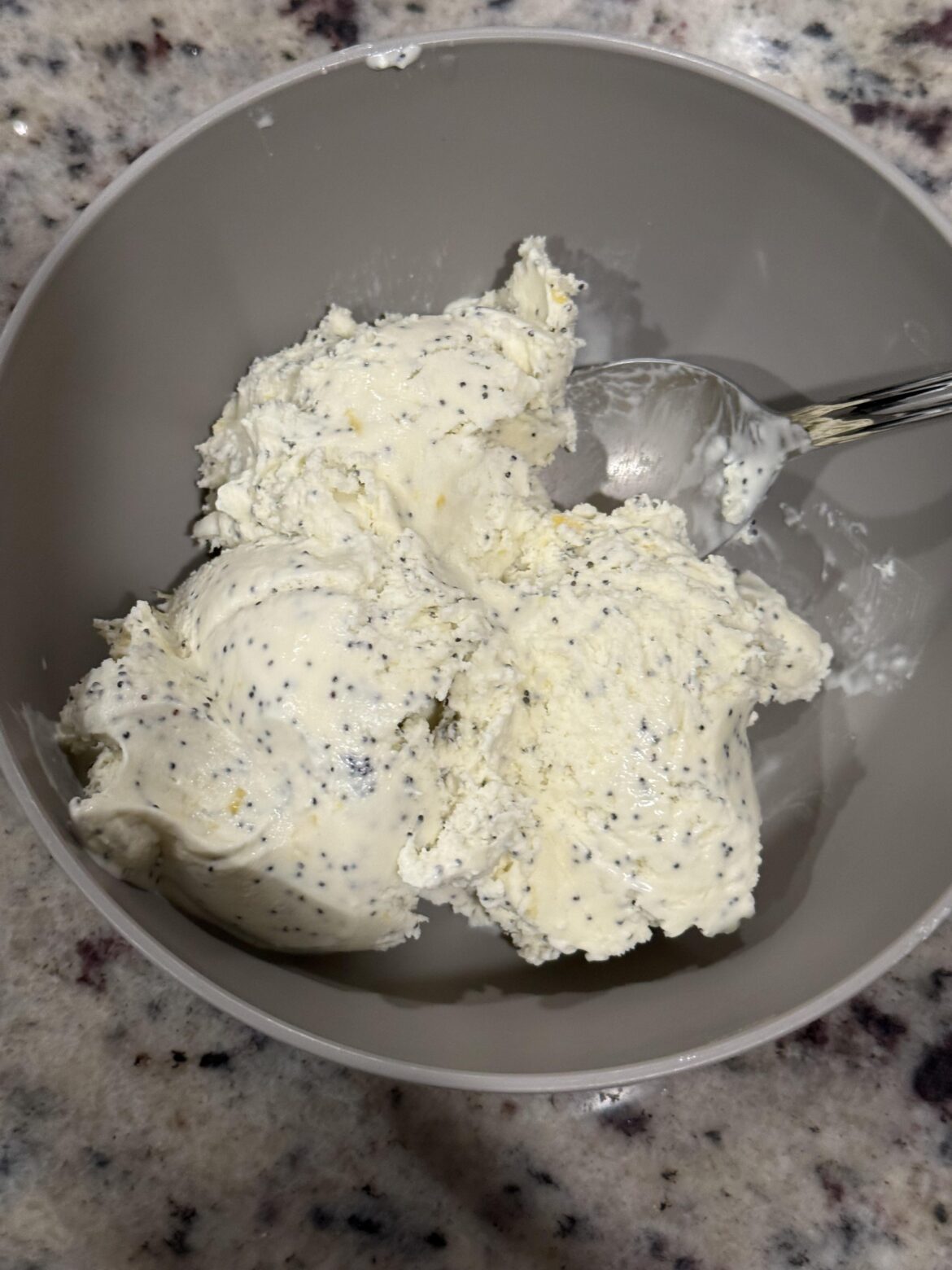 Should have been October Ice Cream: Lemon Poppyseed Should have been October Ice Cream: Lemon Poppyseed
