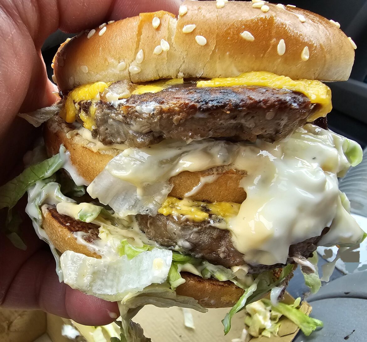 I put the breakfast steak on a Big Mac