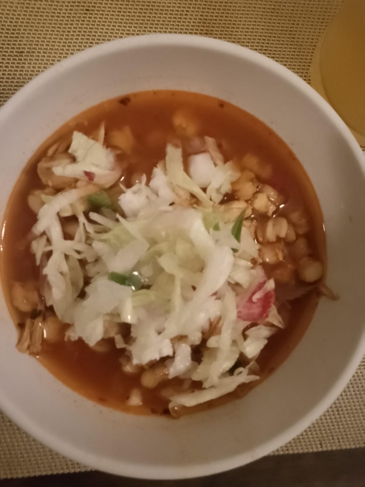 Pozole from literally scratch, the corn were from Tehuacan, Puebla, harvested by a farmer 89 years old. That was 2022, I cooked last night