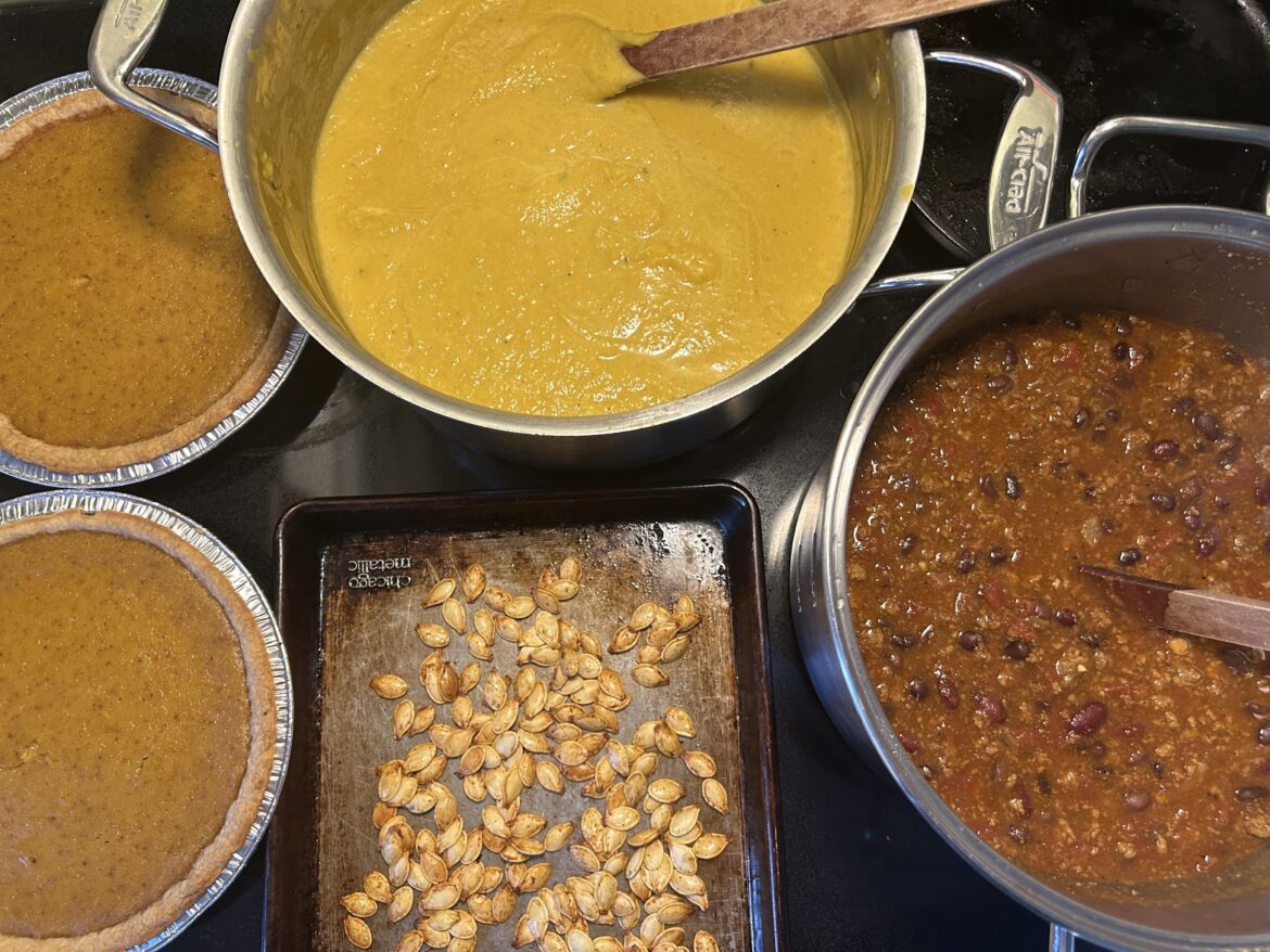 Pumpkin & chili prep