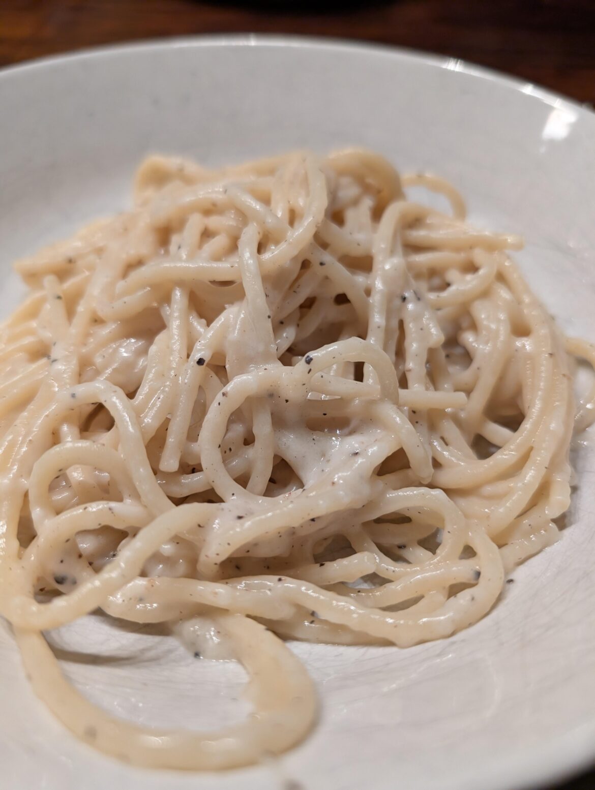 Third attempt on cacio e pepe