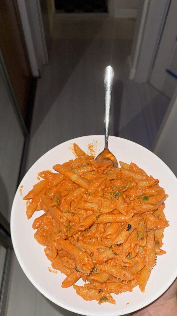 Vodka pasta my friend ate