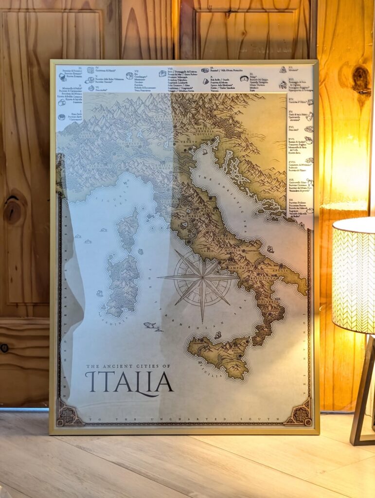 Cheese map to Italy