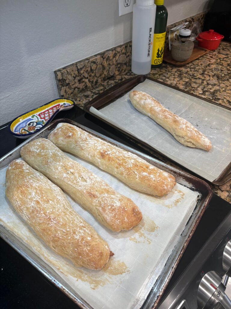 I tried the easy baguette recipe that someone else posted here awhile ago