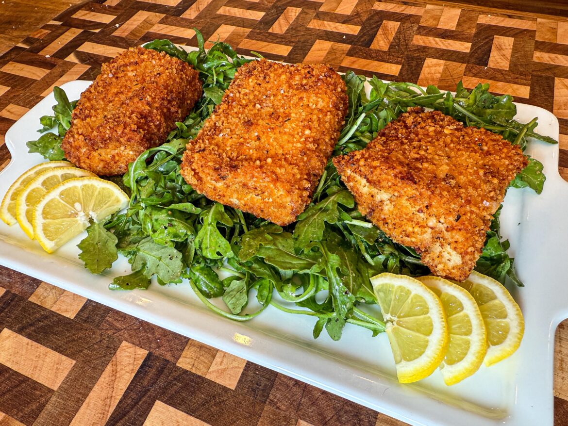 Cajun Fried Striped Bass With Parmesan Crust Cajun Fried Striped Bass With Parmesan Crust