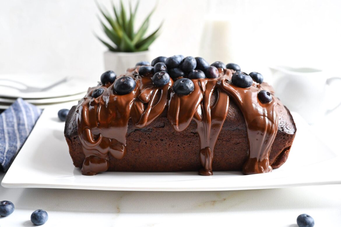 Chocolate and blueberry cake - You won't believe it is vegan!
