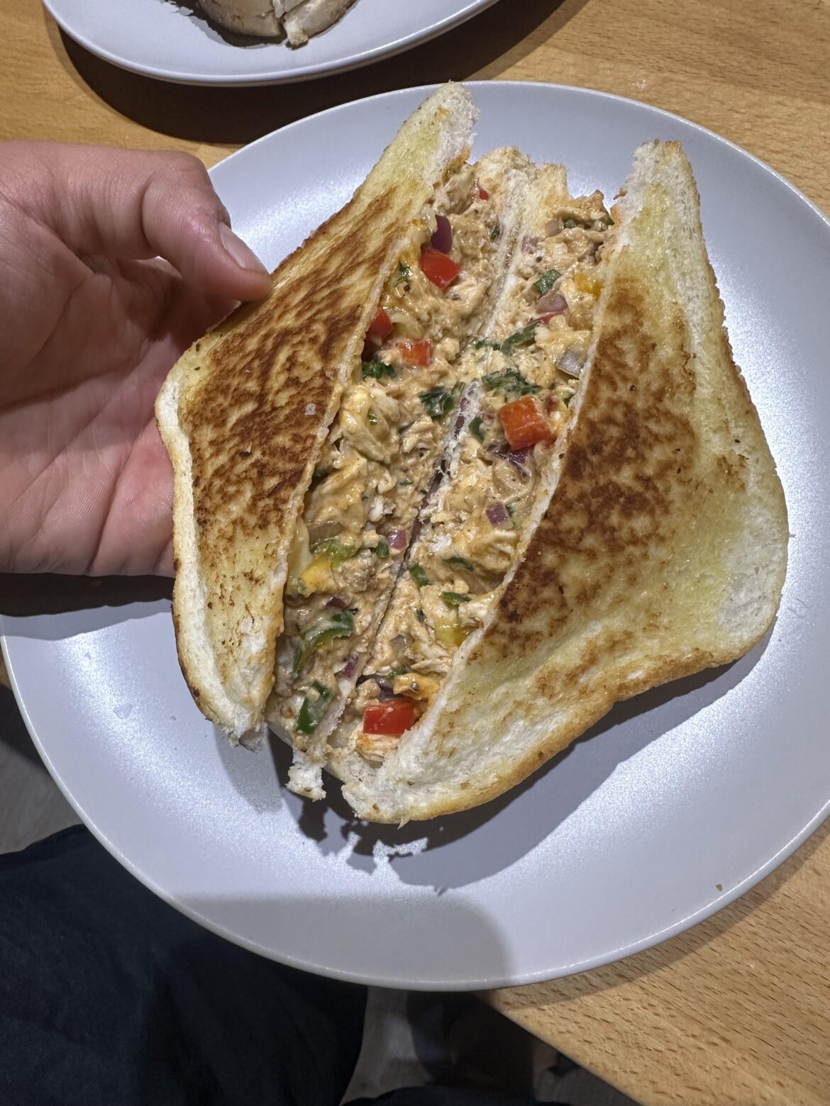 Fat arse chicken melt Sando!