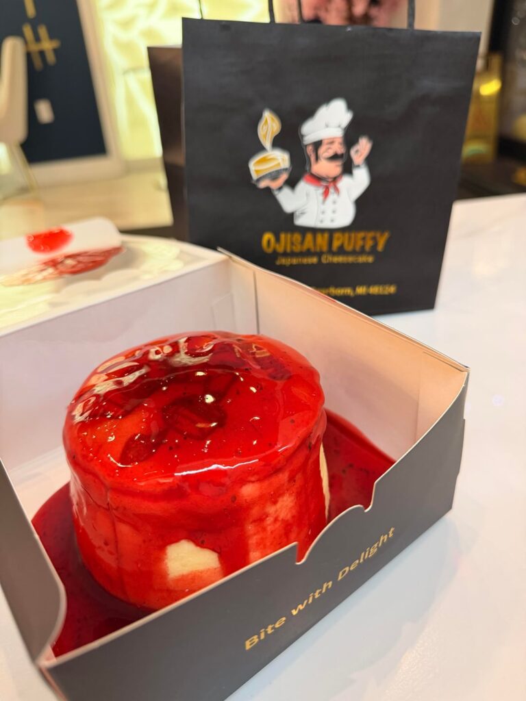 Japanese cheesecake and a s’mores cheese cake and a surprise strawberry matcha!