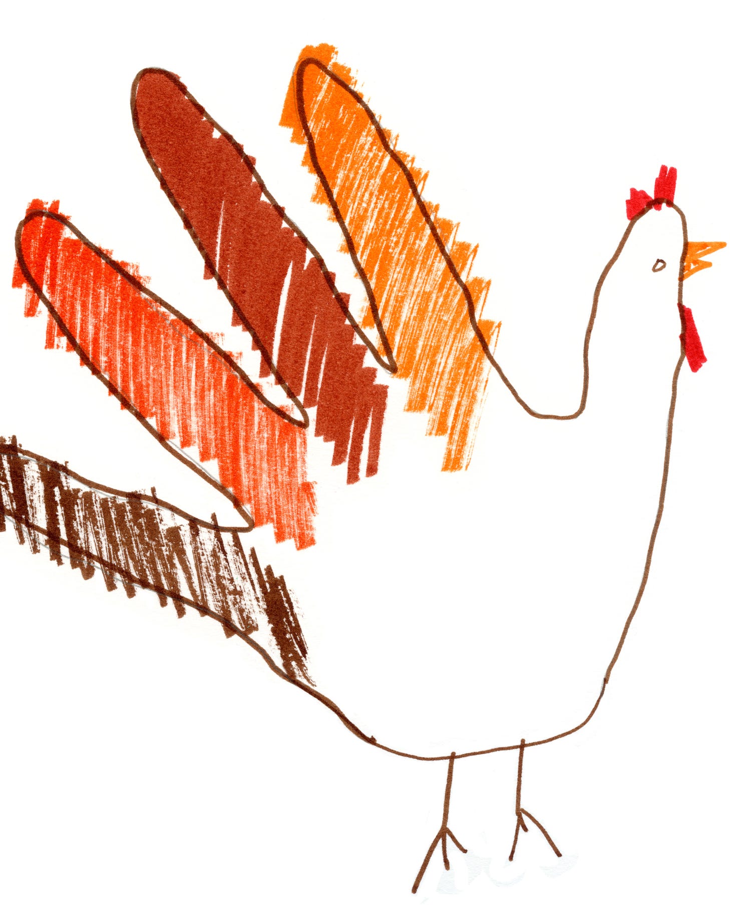 turkey hand drawing