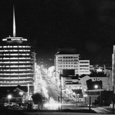 The Capitol Records Looms Over Hollywood in 1960