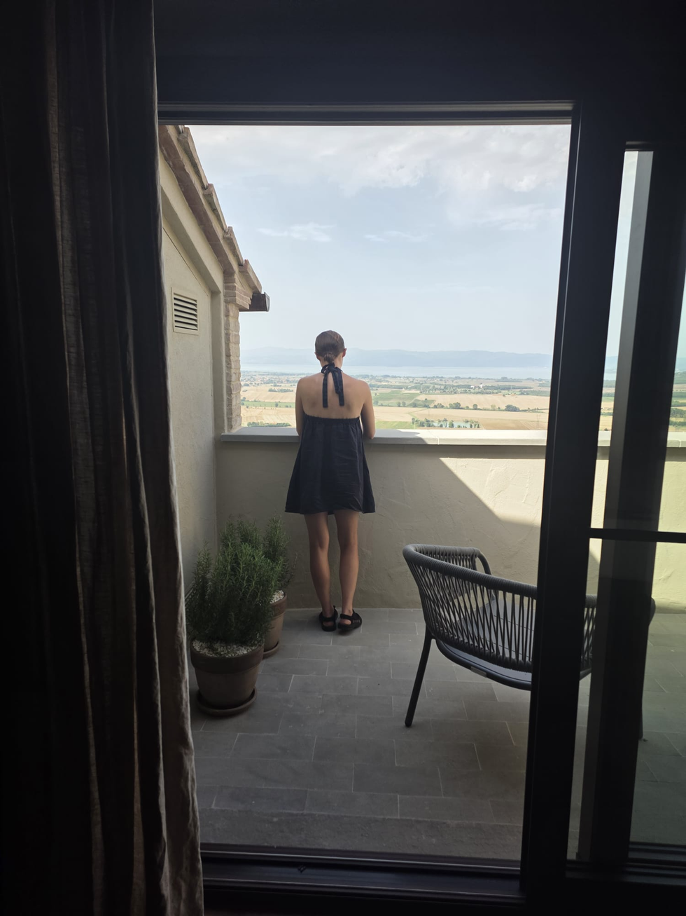 nikki taking in the view