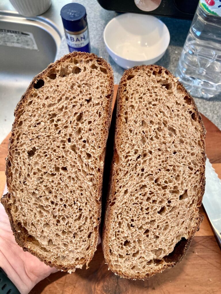 100% whole wheat sourdough, first attempt 100% whole wheat sourdough, first attempt