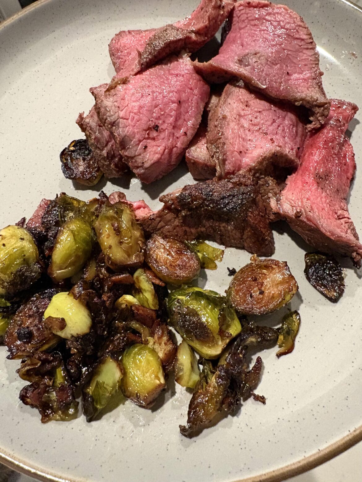 Picanha and Brussel Sprouts off the Joetisserie