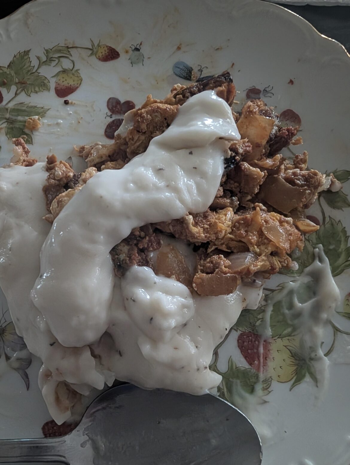 I put gravy on my chorizo and eggs