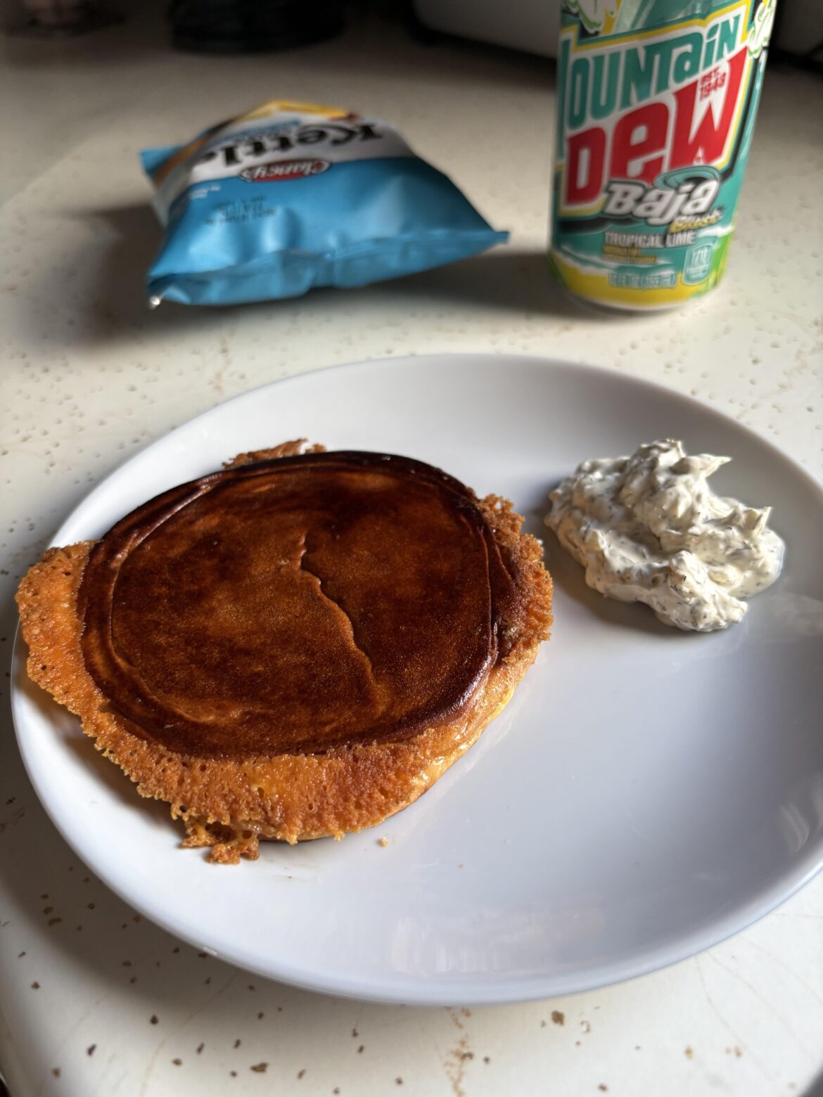 Smashed brioche with smoked cheddar