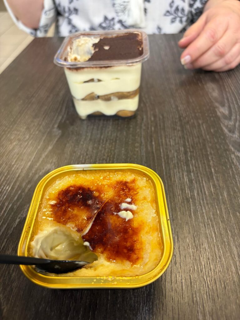 Crème brûlée ($5)& tiramisu ($10): Luna Delights at Hwy 404 & Steeles Market