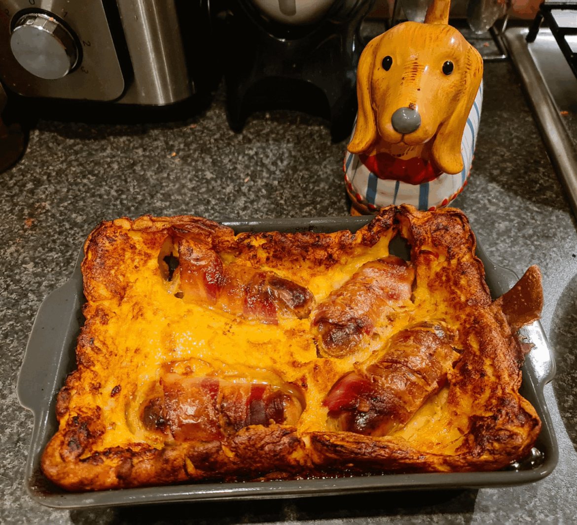 Pigs in blankets in the hole