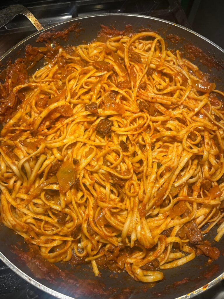 My first attempt at amatriciana. Please be kind!