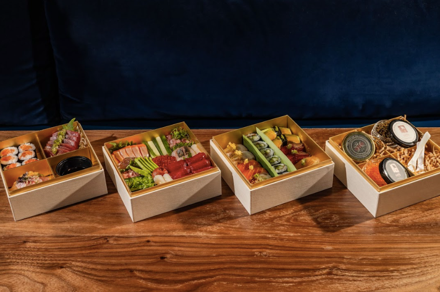 Uchi sushi boxes.