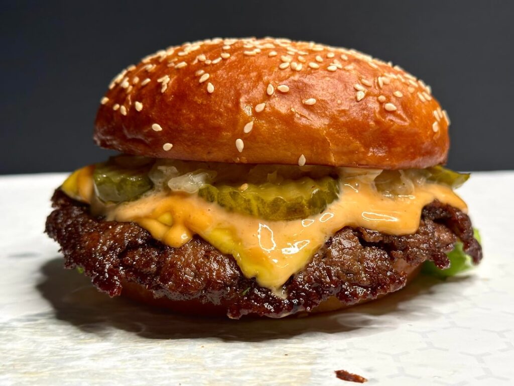 Homemade smash burgers