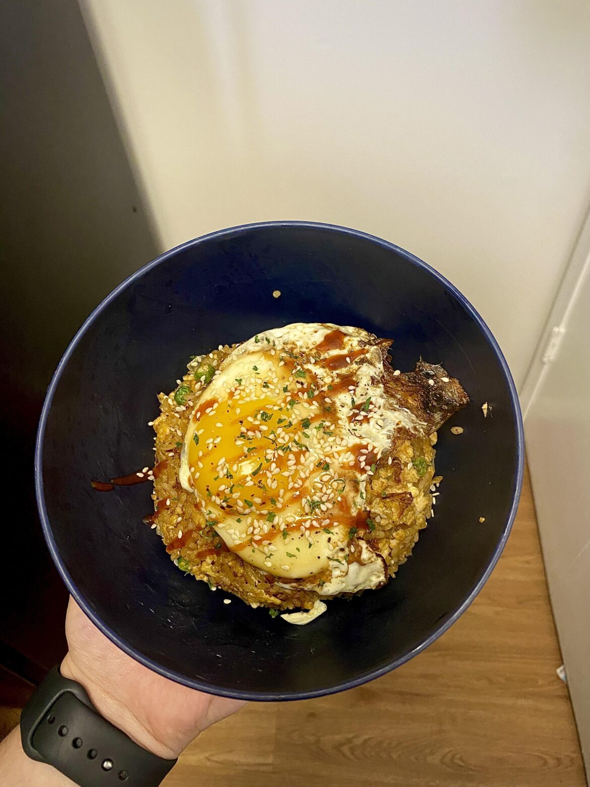 Going through a rough patch, first home cooked meal I’ve made in over a week. Egg fried rice :)