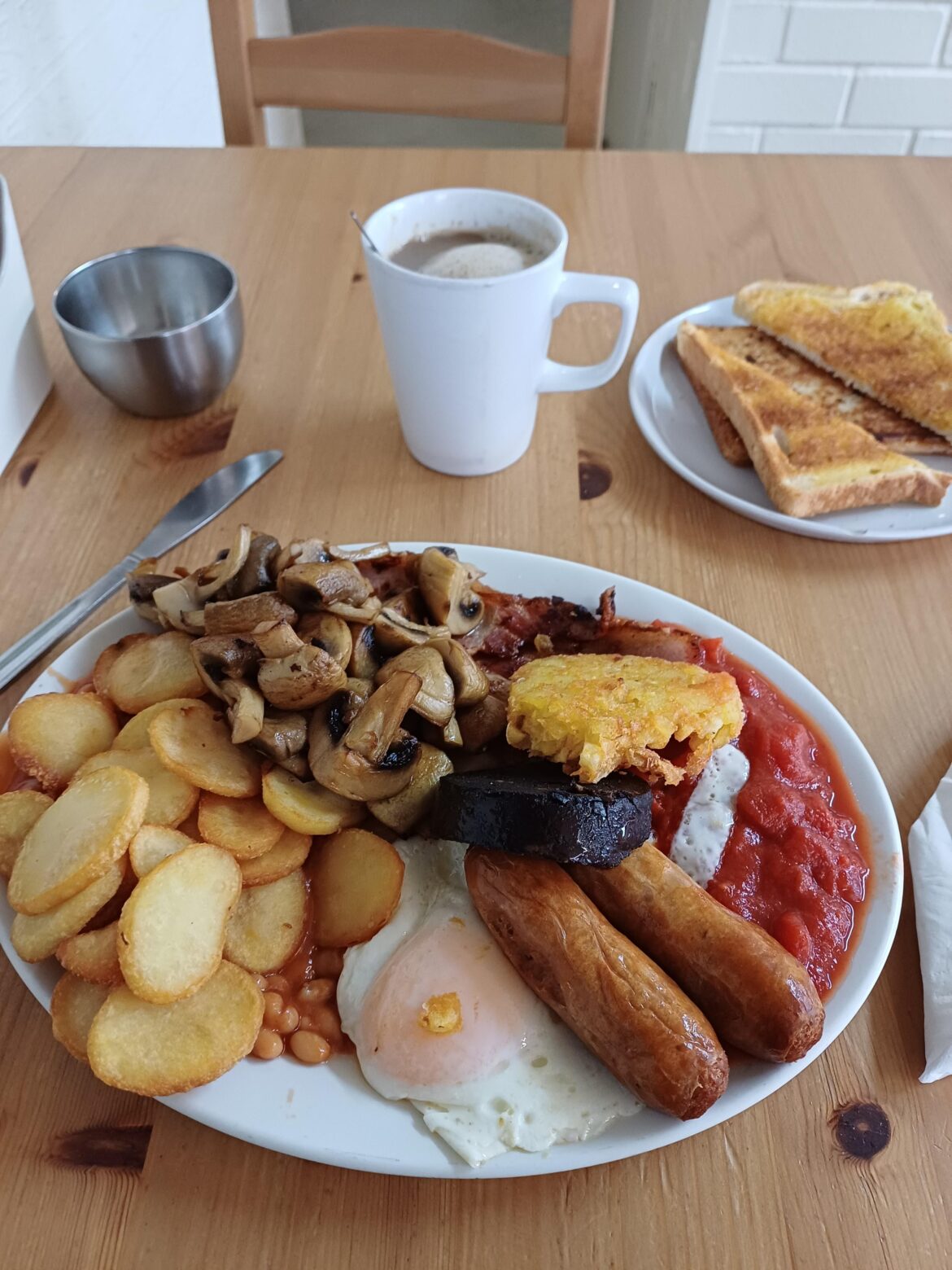 Monster breakfast, duckpool cafe Newport £11.50