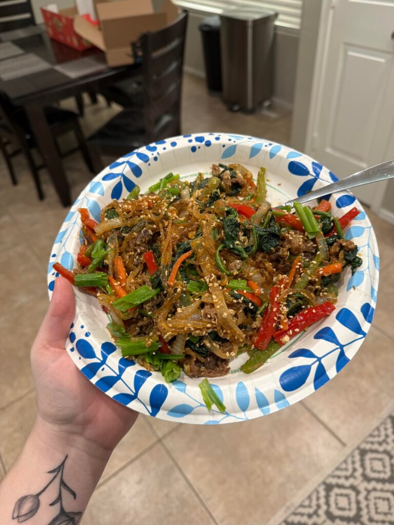 Japchae is SO good. 10/10 recommend!