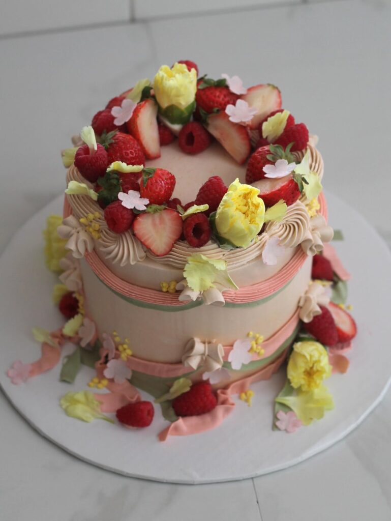 Was asked to make a perfectly imperfect cake that celebrates the fruit...so this is what I made!