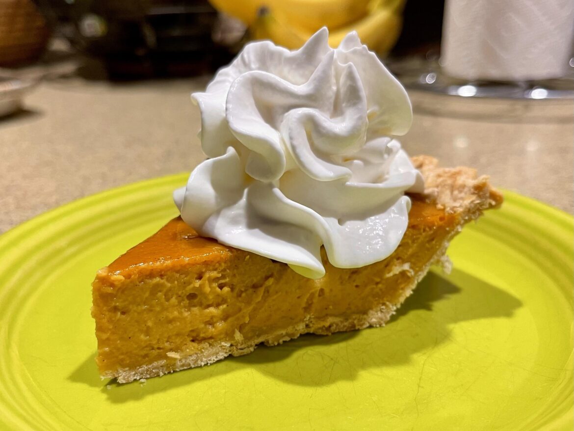 I made pumpkin pie.