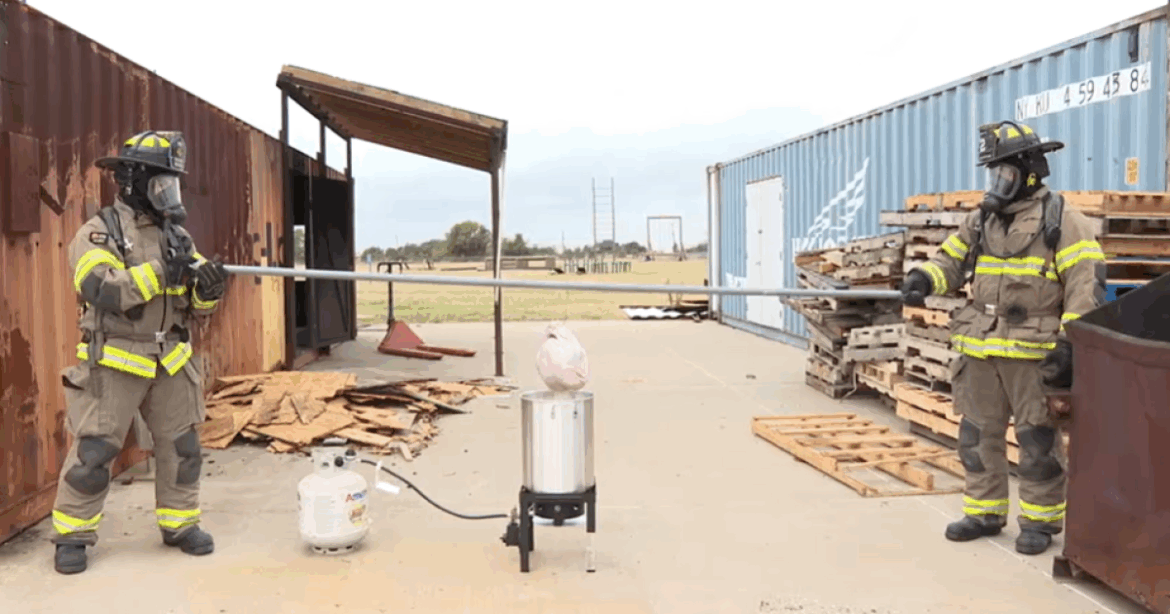 Waco FD gives demo, tips on how to safely cook the perfect deep fried turkey