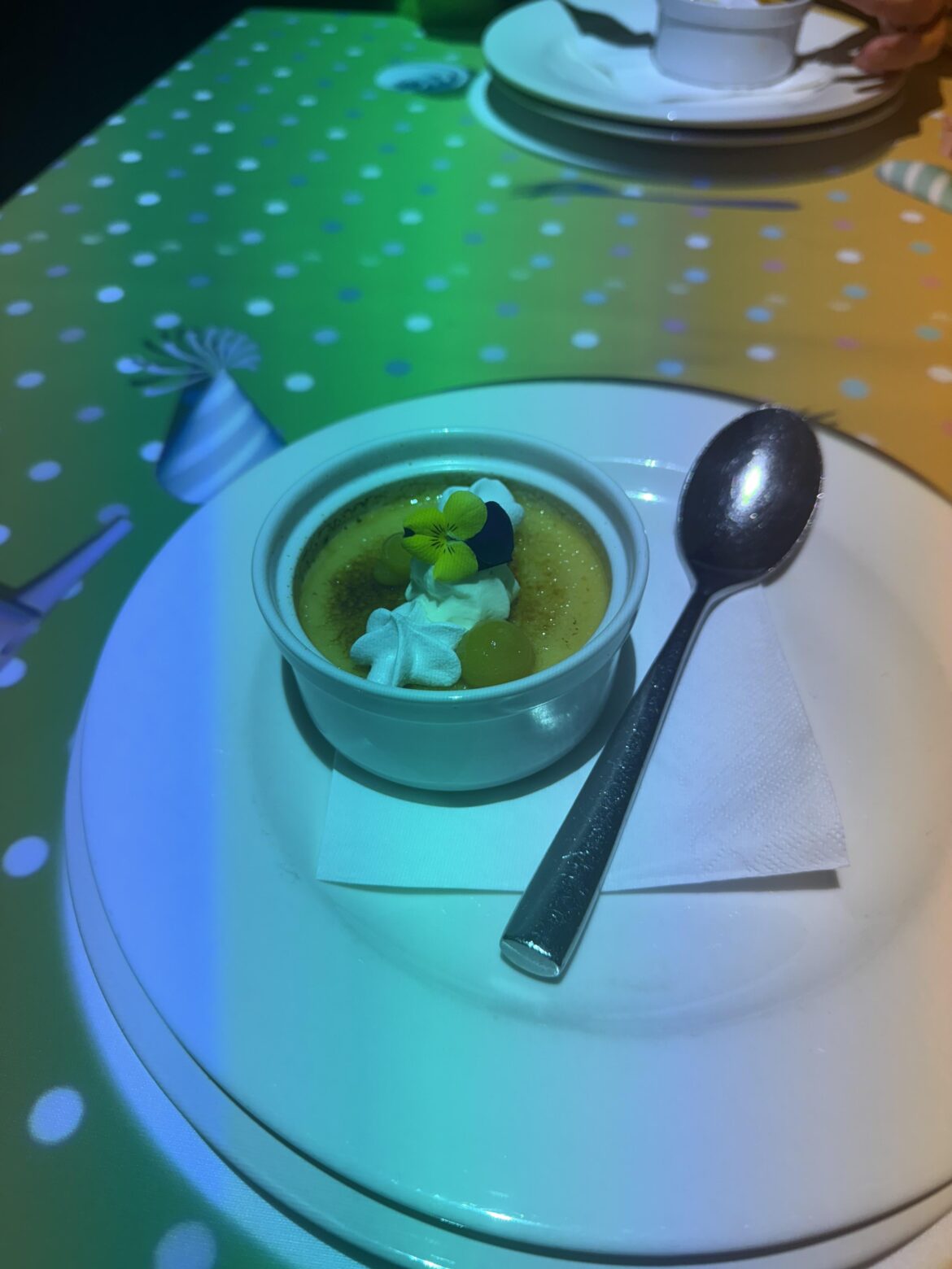 Passion fruit crème  brulee from  Le petit show