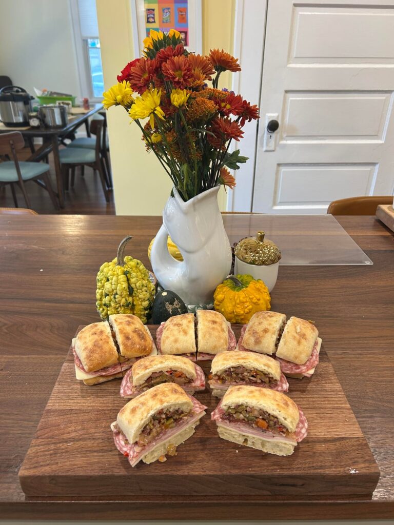 Traditional Thanksgiving Muffulettas  🍃🍁🍂
