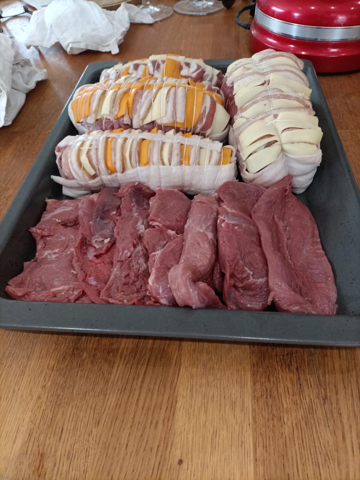 Update 2 of a second course of roast wild boar + steak.