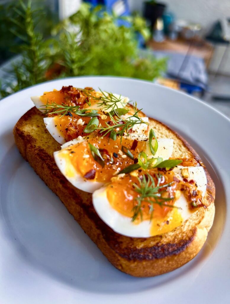 Put an egg on homemade sourdough